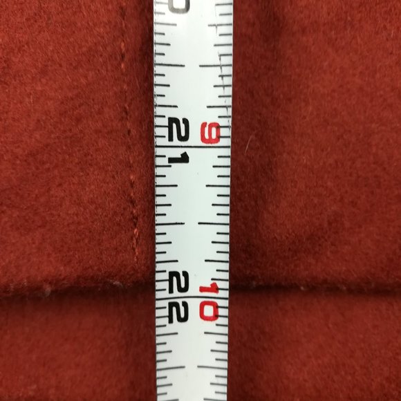 J Crew Pea Coat Wool Nello Gori Double Breasted Rust Henna Red Sz P2 Petite 2 - Picture 13 of 13